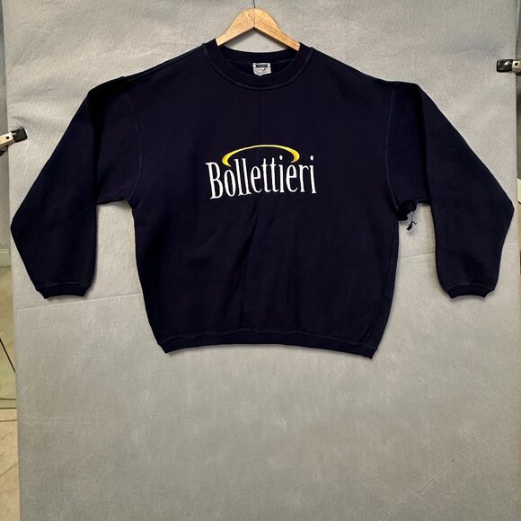 Vintage Fila Nick Bollettieri Sweatshirt Adult Large Blue Tennis RARE Pullover - Picture 1 of 13
